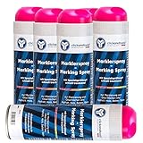 clickandtools Markierungsspray leucht pink 6er Pack mit Spezialsprühkopf,...