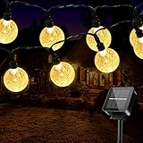 Lichterkette Außen Solar, SUWITU 8 Meter 50 LED Solar Lichterkette Aussen mit 8...