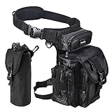 Jueachy Taktisch Beintasche Wasserdicht, Herren Wandertasche Drop Beinbeutel...