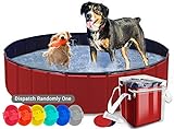 AYITOO Haustier Pool, Hundepool Schwimmbad für Hunde, Hundeplanschbecken Hundebad, Doggy...