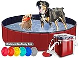 AYITOO Haustier Pool, Hundepool Schwimmbad für Hunde, Hundeplanschbecken Hundebad, Doggy...