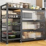 Küchenschrank Organizer mit Tür und Herausnehmbarem Korb Küchenschrank mit...