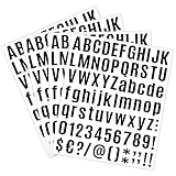 Buchstaben Aufkleber Selbstklebend Schwarz Klebebuchstaben, 10 Blatt Selbstklebende...