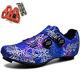 SDEQA Fahrradschuhe Herren Rennradschuhe Atmungsaktive Mountainbike Sneaker Kompatibe Look...