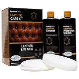 Furniture Clinic - Komplettes Lederpflege-Set | Lederreiniger & Schutzcreme für...