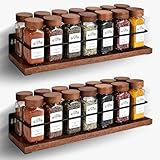 TDSYDS 2-Teiliges Set Gewürzregal Wand Ohne Bohren(40x9.5x7CM),Küchenregal MDF...