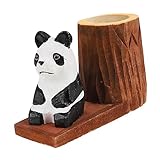 NUOBESTY Panda-Stifthalter aus Holz Aufbewahrungsbehälter für Stifte tierische...
