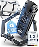 BÜCHEL Sekura Faltschloss Fahrrad | Sicherer Diebstahlschutz | Gehärteter Stahl | 85 cm...