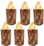 Jack's Schwedenfeuer 6 Stück | Baumfackel groß 25cm Höhe | Gartenfackel Set Feuerfackel...