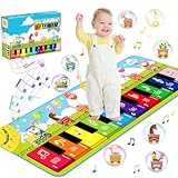 ZLPBAO Musikmatte mit 7 Tiere, Große Baby Spielzeug Tanzmatte Musikmatte Klaviermatte...