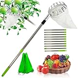 PASLFC 4.2m Obstpflücker mit Teleskopstiel Apfelpflücker Obstpflücker für...