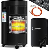 KESSER® Gasheizer Keramik 4200 Watt Gas Heizstrahler inkl. Gasdruckregler Gasschlauch -...