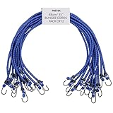 PRETEX 12er Set Universal Expander Gepäckspanner mit Haken - 88 cm Lange...