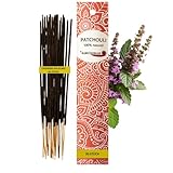 20 Stück – AUROSHIKHA Patchouli – Natürliche indische Räucherstäbchen für...