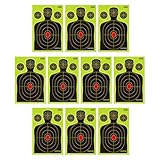 Zielscheiben - 10 Stück 45x30 cm Reaktives Ziel - Zielpapier für Wurfübungen - Für...