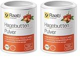 Raab Vitalfood® Bio Hagebutten Pulver (150 g) - Premium-Sorte AP-4® Hagebutte aus dem...
