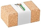 Kork-Schleifklotz mit abgerundeten Kanten 10x4x6 cm | Schleifblock/Handschleifklotz aus...