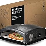 Heidenfeld Pizzaaufsatz Bologna | Grillaufsatz - Pizzamaker - Edelstahl - 540°C -...