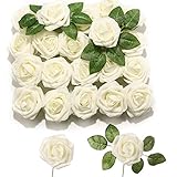 PartyWoo Künstliche Rosen, 20 Stück, künstliche Blumen, dekorative Blumen, Schaumrosen,...
