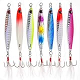 TUXIBIN 7stk Kunstköder Set Angelköder Wobbler pilker Fischlöffel Fischköder Forelle...