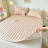 Komfort Matratzenauflage 60/70/80/90/140/160 Atmungsaktive Matratzenschoner mit 4...
