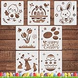 BOOMTOP 7 Schablonen Ostern Zeichenschablonen Kunststoff Ostern Malschablonen...