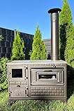 Outdoor-Küchenofen Terrassenofen 9 kW Kuzine Soba/Gartenküche Holzofen Ofen...