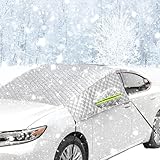 ELNLE Frontscheibenabdeckung Auto Winter Windschutzscheibenabdeckung...