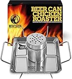 Mountain Grillers Brathähnchen-Bräter aus Edelstahl, 28,2 x 9,7 x 19,1 cm - Bierdose...