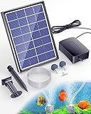 Biling Teichbelüfter Solar, 3.5W Solar Teichbelüfter mit 2200mAh Akku Solar...