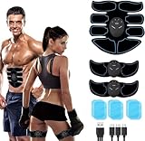 ZeeSunMm Bauchtrainer EMS Trainingsgerät, Bauchmuskeltrainer EMS Elektrische...