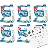 Gut&Günstig Kondensmilch 7,5% mit Schraubverschluss 6er Pack (6x340g) Milch...