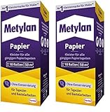 Metylan Papier, starker Tapetenkleister für leichte, normale und schwere Papiertapete,...
