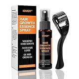 Haarwachstum Serum Dermaroller Set, IOMOY 30ml Anti-Haarausfall Haarserum Haarwachstum...