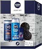 NIVEA MEN Sport Geschenkset, Geschenk für Männer mit Pflegedusche, Shampoo,...