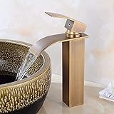 SSDXFJZR Wasserhähne Wasserhähne Wasserfall Badarmaturen Kalt- und Warmwasser Tapsque...