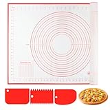 VFANDV Silikon Backmatte, 60x40 cm Backunterlage Silikon, Backpapier Arbeitsmatte mit...