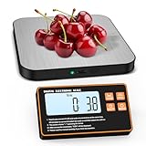 LOFICOPER Küchenwaage Digital, 15kg/1g Digitalwaage mit Separatem Magnetisches...