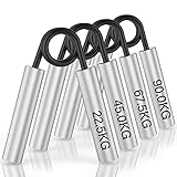 ZEAGUS Handtrainer Unterarmtrainer 4er-Pack, 22.5KG-90KG Metall Fingertrainer,...