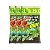 Profigreen Tomatenerde torffrei mit nachhaltigem Langzeitdünger - Gartenerde mit Natur...