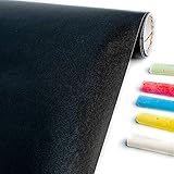WINTEX Tafelfolie selbstklebend in schwarz – 43 x 300 cm – Kreidefolie...