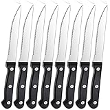 Steakmesser Set, Pleafind Steakmesser 8 teiliges, Edelstahl Steakmesser set,...