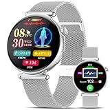 Marsyu Smartwatch Damen mit EKG+HRV/BMI, 1,32' AOD Gesundheitsuhr AI-Zifferblatt &...