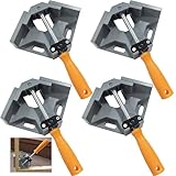 4 Stück Winkelspanner 90 Grad, Aluminium-Legierung Eckspanner, Mit Swing Kiefer, Single...