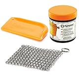 Petromax Feuertopf (Dutch Oven) Profi Zubehör Pflege-Set Pflegepaste Ringreiniger...