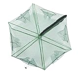 Fischfalle Fischreuse Faltbarer Köder Cast Mesh Trap Net Tragbare Fischernetz Garnelen...