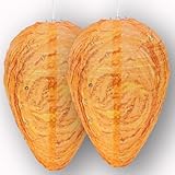 Wespennest Attrappe (2er-Set) – 100% Wasserdicht aus Polyester – Abschreckung von...