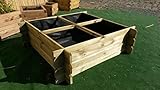 Forest Style- Hochbeet 100 x 100 x 30 Holz Stecksystem Kräuterbeet Komposter...