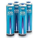 TOM 2 x, 4 x oder 8 x 330 g Universalgas Kartuschen mit Schraubgewinde 600 ml –...
