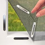 Hoberg Fenster-Fliegengitter mit innovativer Magnetbefestigung | Fliegennetz bis zu 150 x...